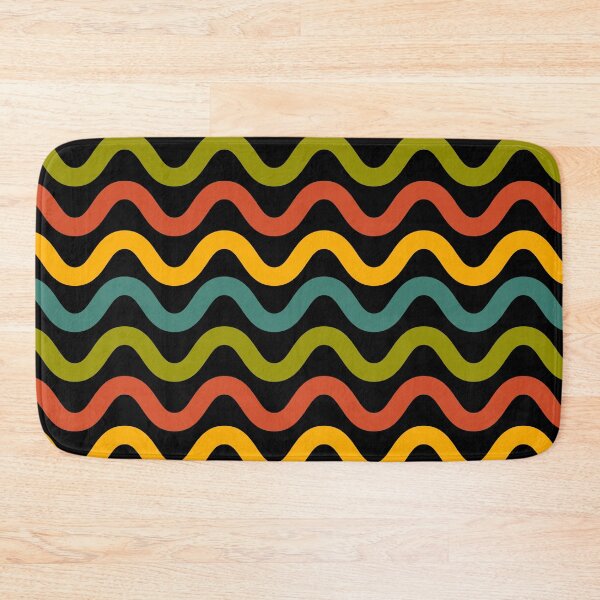 Item preview, RETRO COLORS WAVE PATTERN DESIGN designed and sold by asudesign.
