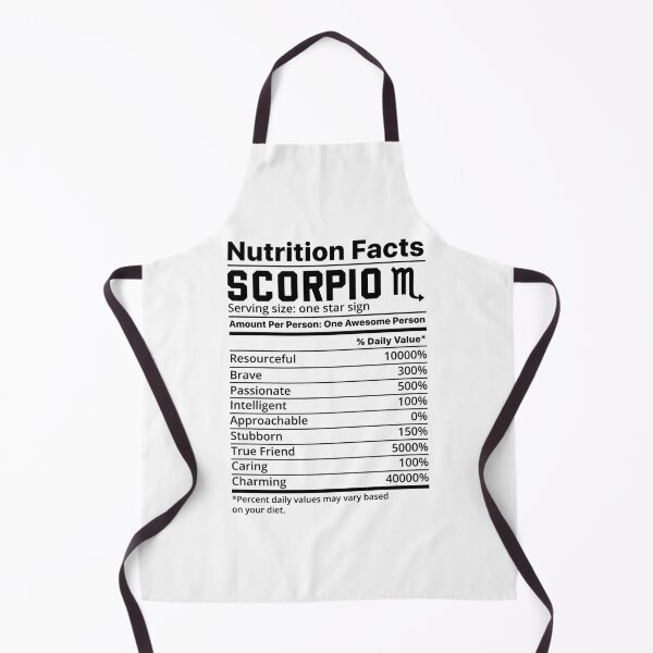 Item preview, Zodiac Nutrition Facts Label Scorpio designed and sold by unsungshop.