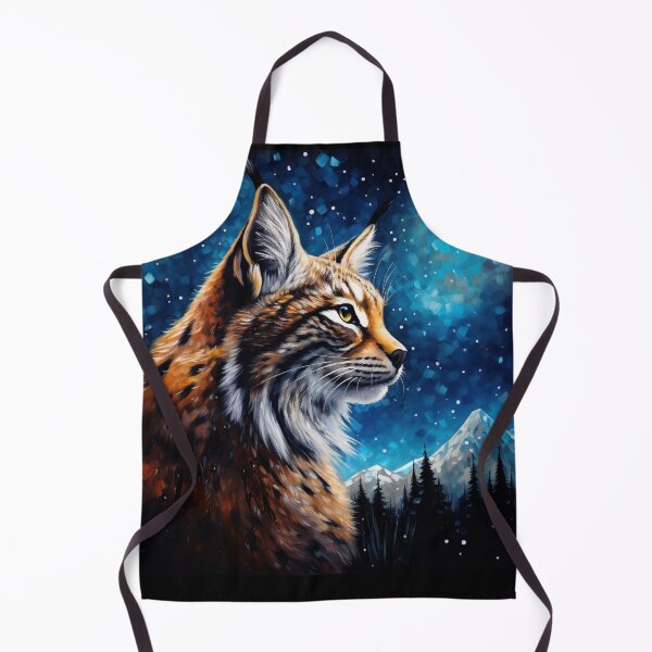 Item preview, Wild Bobcat Starry Night designed and sold by Myra365Art.