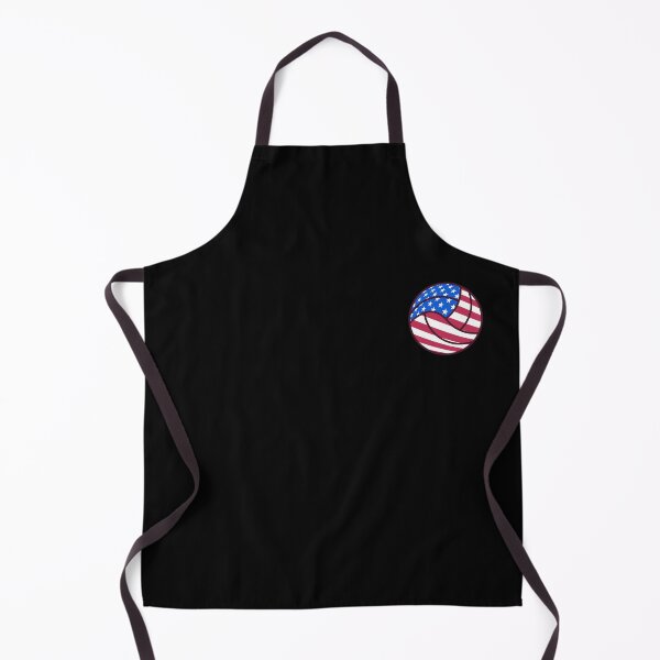 Item preview, American USA Flag Volleyball Left Chest cool creative design with vball ball sign designed and sold by venomousvector.