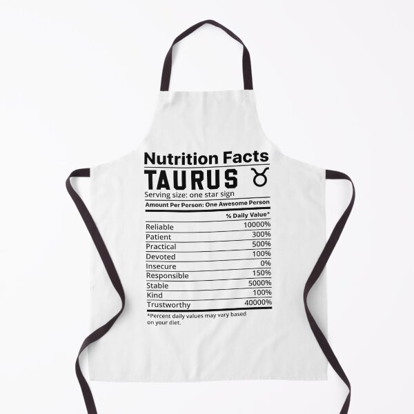 Item preview, Zodiac Nutrition Facts Label Taurus designed and sold by unsungshop.