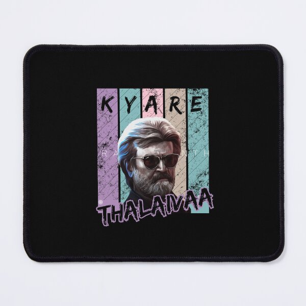 Item preview, Thalaivaa Rajinikanth Kyare Kaala Superstar in a Retro Style designed and sold by thebesracompany.