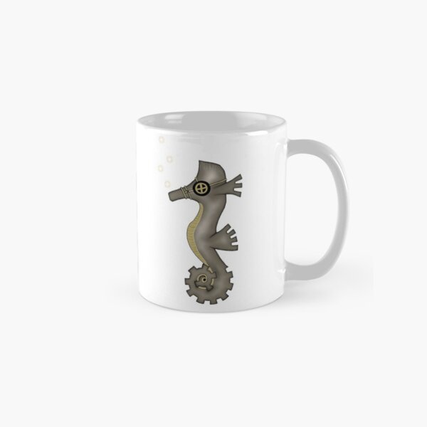 Sir Angustus Finn - Nautical Steampunk Seahorse Classic Mug