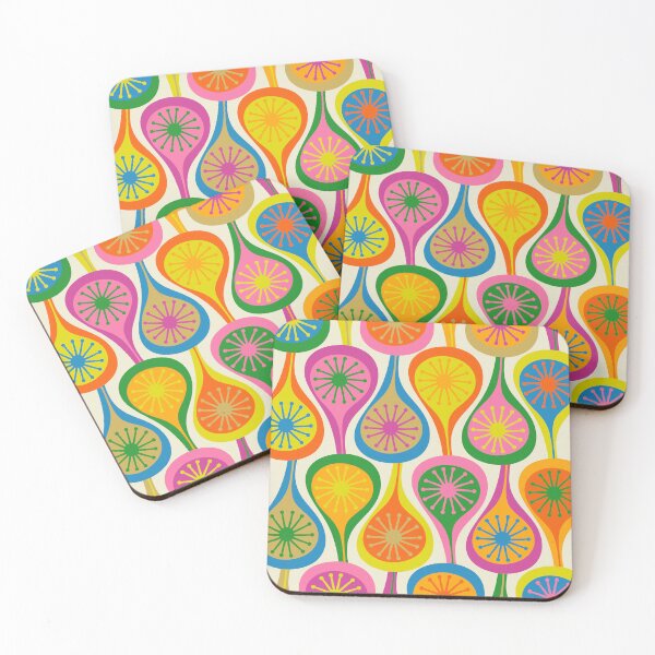 Item preview, Colorful and Bright Mid Century Modern Atomic Drops Retro Pattern designed and sold by kierkegaard.