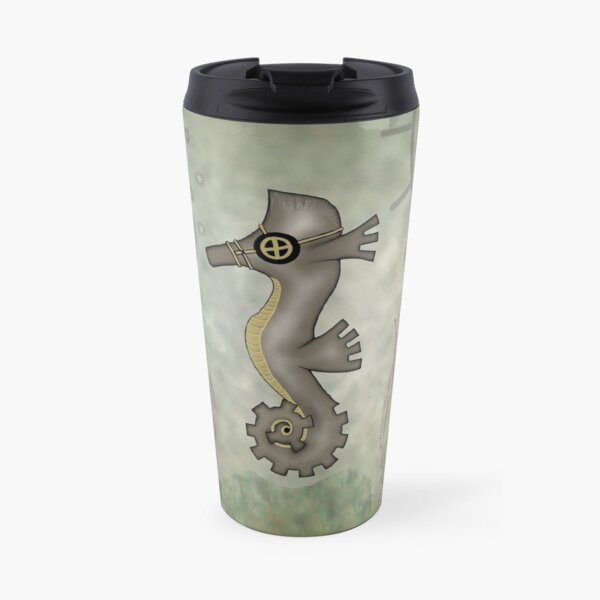 Sir Angustus Finn - Nautical Steampunk Seahorse Travel Mug