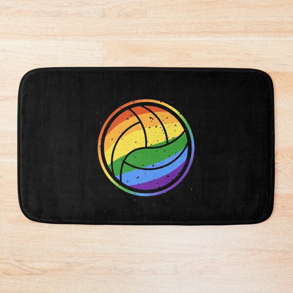 Item preview, LGBT Volleyball Ball Modern Rainbow Flag Distressed Design. Vball Sport for Coach designed and sold by venomousvector.