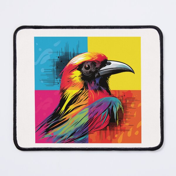 Item preview, Avian Artistry: Pop Art Bird Grid Tee designed and sold by Moisky Patterns.