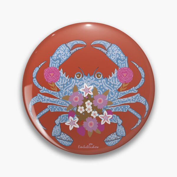 Aperçu de l'œuvre Floral Crab créée et vendue par Sarah Abbott-Vaughan.