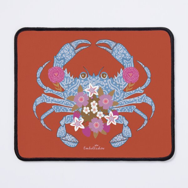 Item preview, Floral Crab designed and sold by Sarah Abbott-Vaughan.