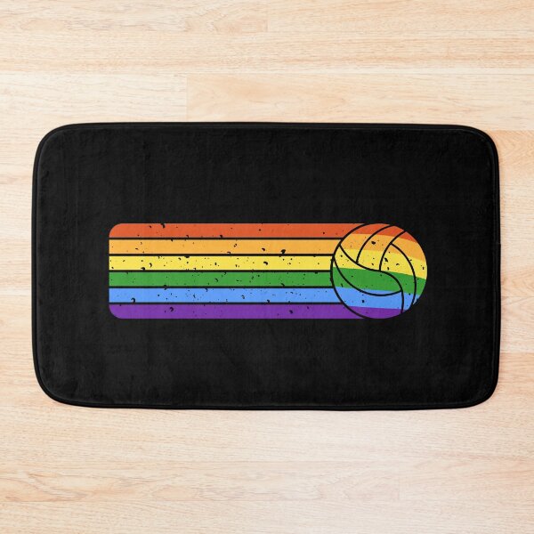 Item preview, Rainbow Flag Volleyball Ball awesome retro LGBTQ+ design for Coach designed and sold by venomousvector.