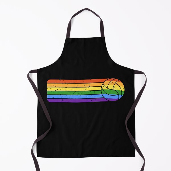 Item preview, Rainbow Flag Volleyball Ball awesome retro LGBTQ+ design for Coach designed and sold by venomousvector.