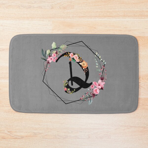 Item preview, D monogram flowers, watercolor designed and sold by OmikronStore.