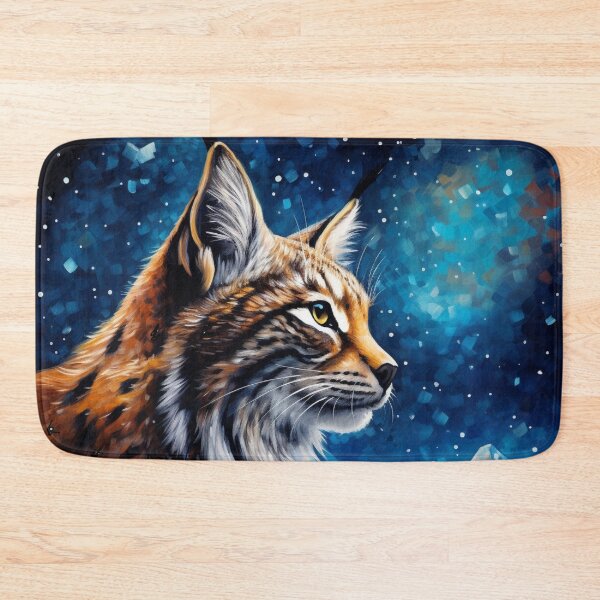 Item preview, Wild Bobcat Starry Night designed and sold by Myra365Art.
