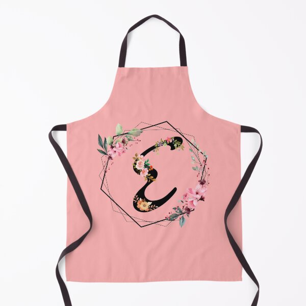 Item preview, E monogram flowers, watercolor designed and sold by OmikronStore.