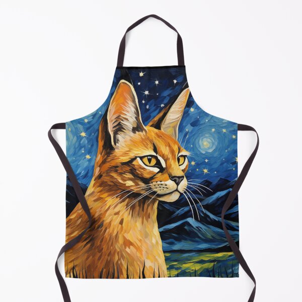 Item preview, Caracal Cat Starry Night designed and sold by Myra365Art.