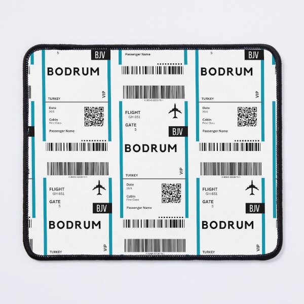 Item preview, Bodrum, Turkey Airplane Boarding Pass designed and sold by RoamInk.