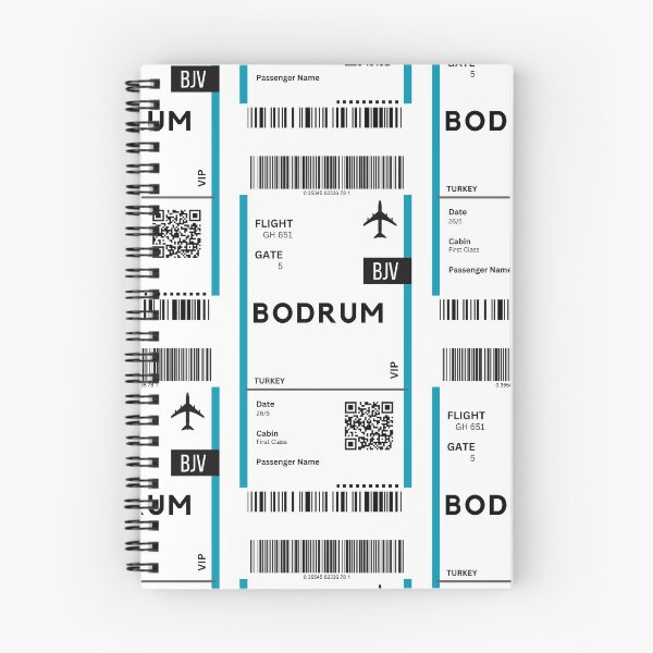 Item preview, Bodrum, Turkey Airplane Boarding Pass designed and sold by RoamInk.