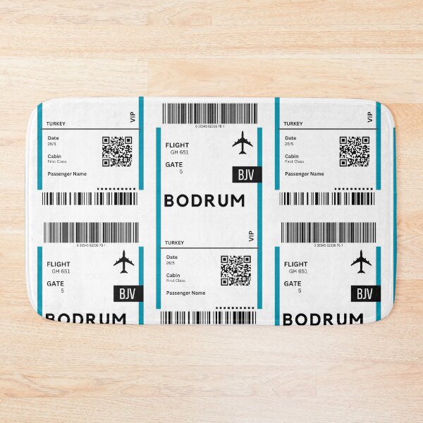 Item preview, Bodrum, Turkey Airplane Boarding Pass designed and sold by RoamInk.