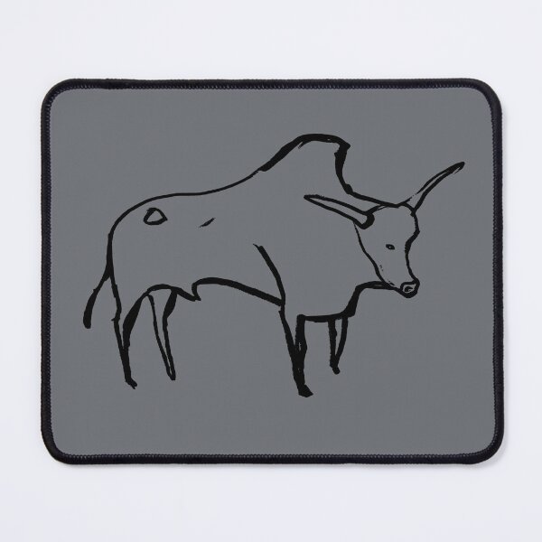 Item preview, Cave line art of Aurochs in black ink designed and sold by martodesign.