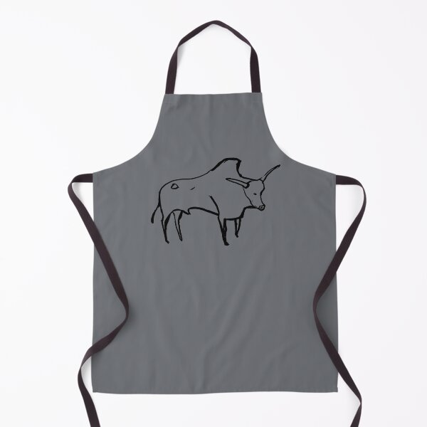 Item preview, Cave line art of Aurochs in black ink designed and sold by martodesign.