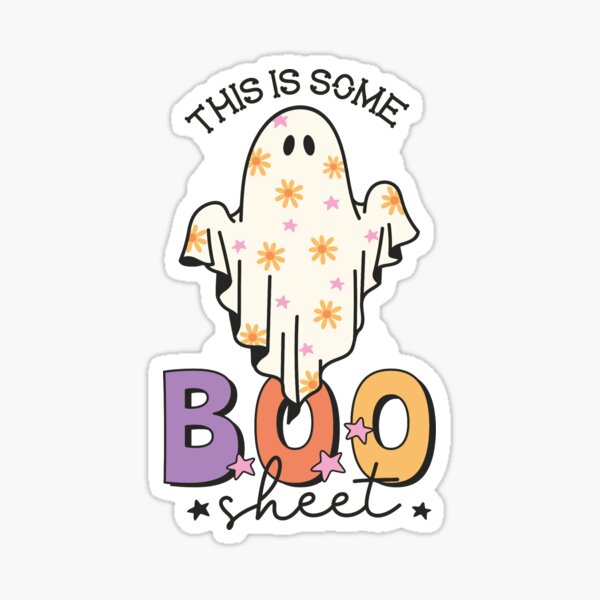 Boo-Sheet Ghost Sticker