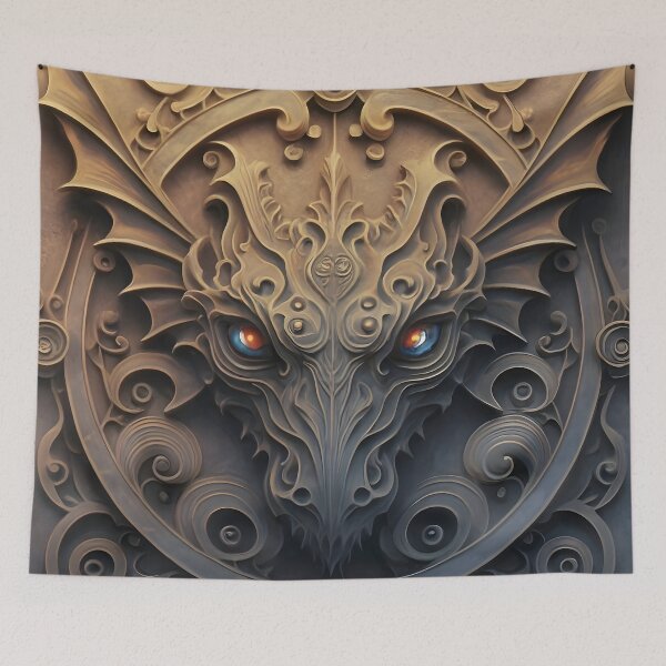 Item preview, Medieval Stone Gargoyle Dragon Carving designed and sold by DragonRealms.