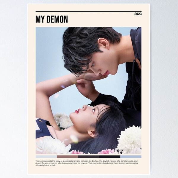 Item preview, My Demon, Minimalist kdrama (2023) designed and sold by PinkandP.