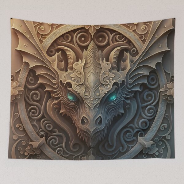 Item preview, Medieval Stone Gargoyle Dragon Carving designed and sold by DragonRealms.