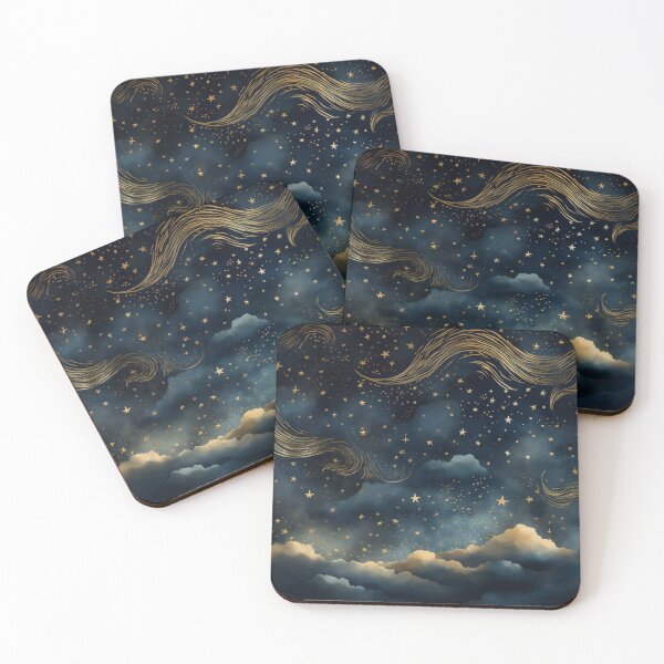 Item preview, Happy Night of Golden Stars designed and sold by GrinGalore.