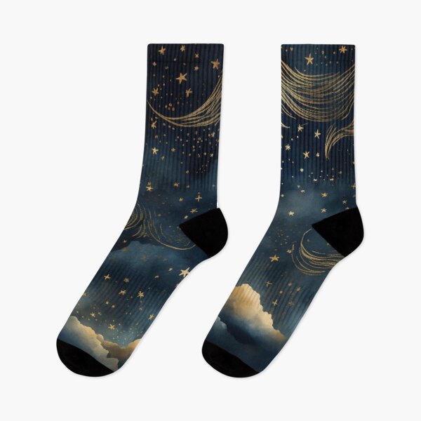Item preview, Happy Night of Golden Stars designed and sold by GrinGalore.
