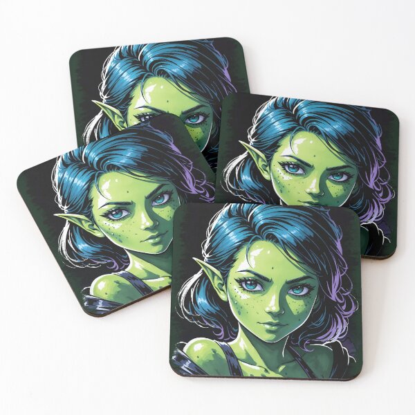 Item preview, Otherworldly Beauty: Goblin Girl Fantasy Art designed and sold by Nitram1990.