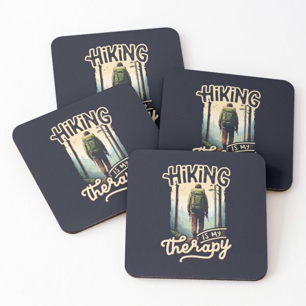 Item preview, HIKING IS MY THERAPY Tee. The perfect companion for your outdoor adventures designed and sold by BRUNTadventures.