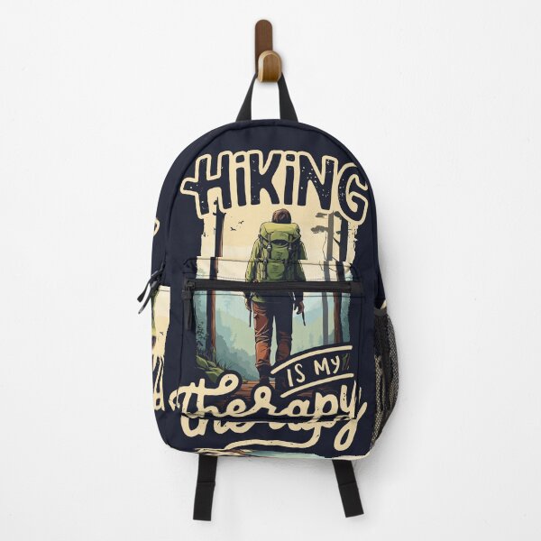 Item preview, HIKING IS MY THERAPY Tee. The perfect companion for your outdoor adventures designed and sold by BRUNTadventures.