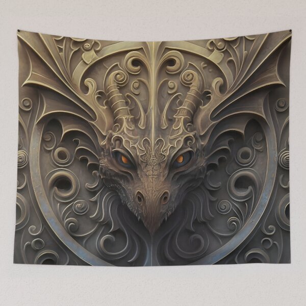 Item preview, Medieval Stone Gargoyle Dragon Carving designed and sold by DragonRealms.