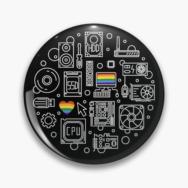 Item preview, PC Parts and Computer Hardware LGBTQ Rainbow Flag for PC Builde designed and sold by venomousvector.