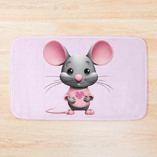 Item preview, Cute Mouse With Pink Heart designed and sold by MarzenaKa.