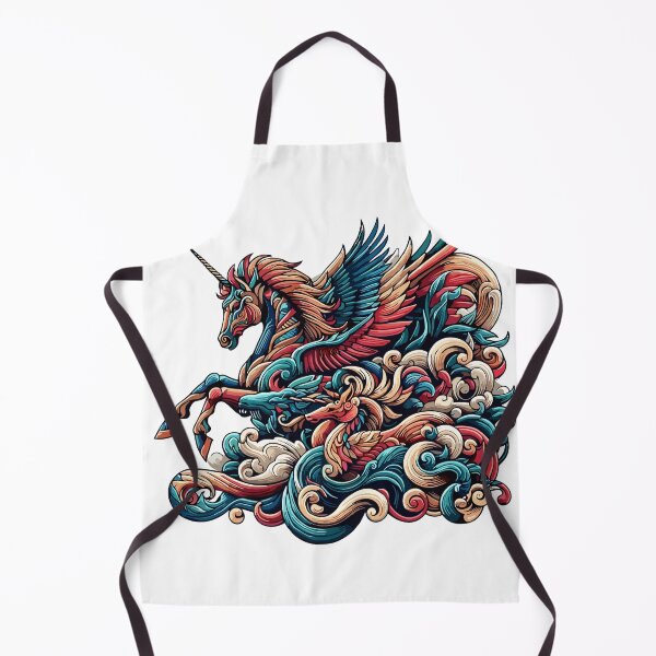Item preview, Vibrant unicorn illustration with intricate details designed and sold by Artifines.