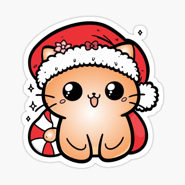 Item preview, Santy Cat Claws Kitty Santa Christmas Ginger designed and sold by NerdiPop.