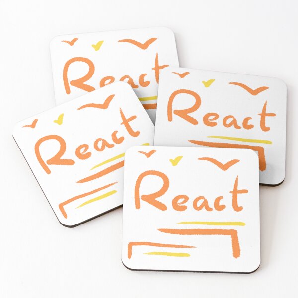 Item preview, React type art programming coding typography pattern designed and sold by SparksGlo-AAAA.
