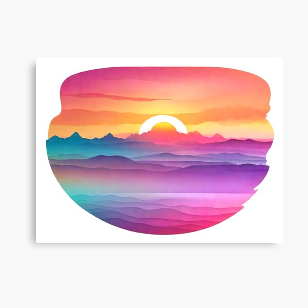 Easy DIY art: take Pantone postcards, find color schemes that inspire you  (these are inspired by sunrise over a f…