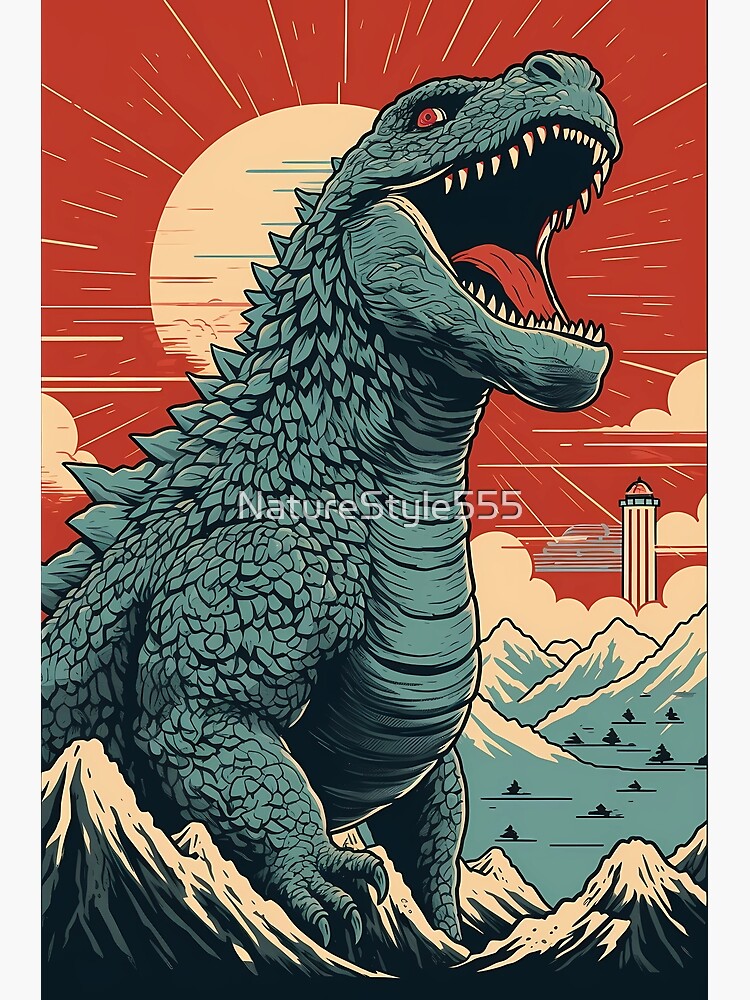 Kaiju Godzilla Tattoo outlet Poster