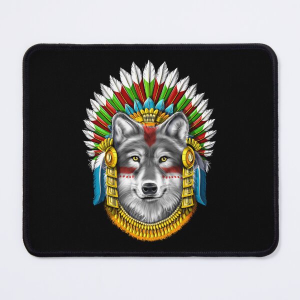 Item preview, Wolf Aztec Warrior designed and sold by underheaven.