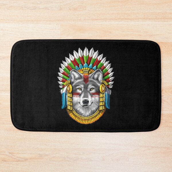 Item preview, Wolf Aztec Warrior designed and sold by underheaven.