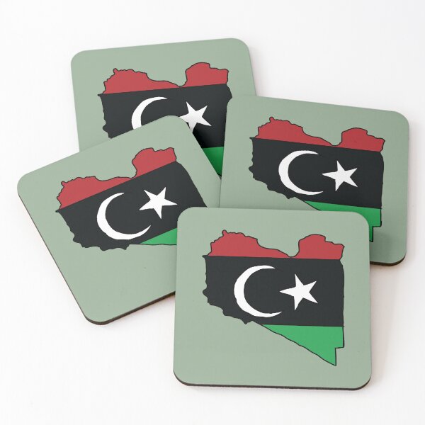 Item preview, Libya country shape flag designed and sold by Rachael Taylor.