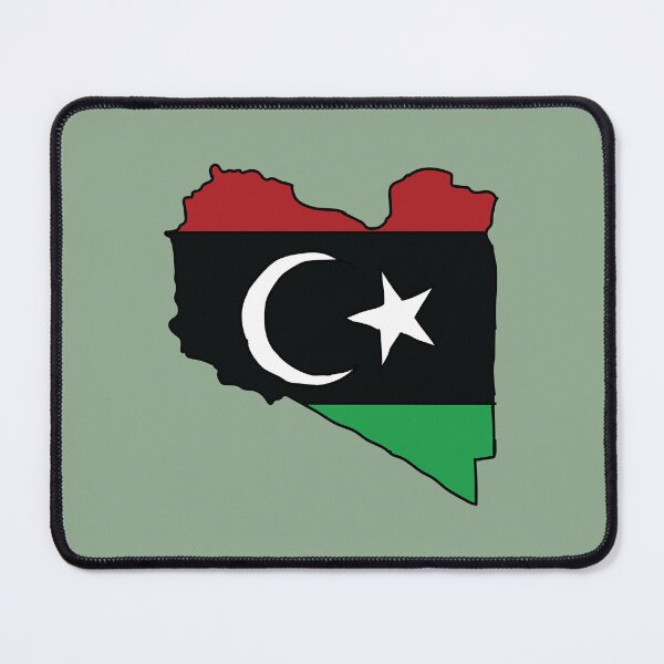 Item preview, Libya country shape flag designed and sold by Rachael Taylor.