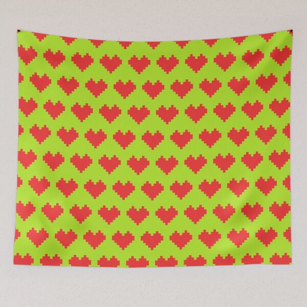 Item preview, 8-bit Heart in Red and Lime Green designed and sold by Vincent White.