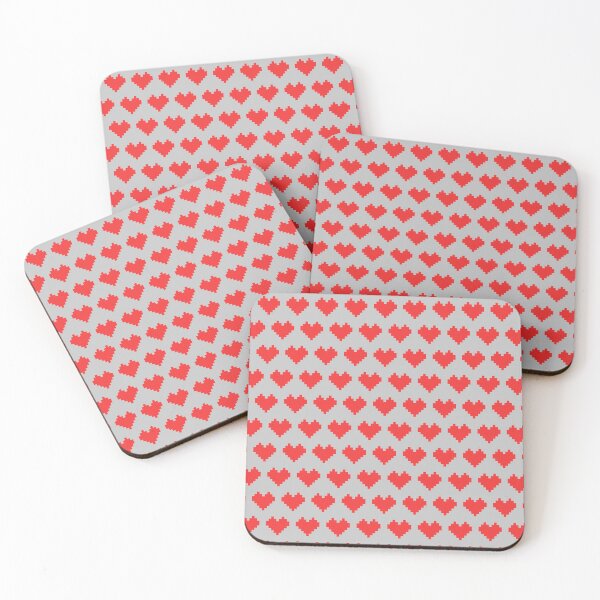 Item preview, 8-bit Heart in Red and Grey designed and sold by Vincent White.