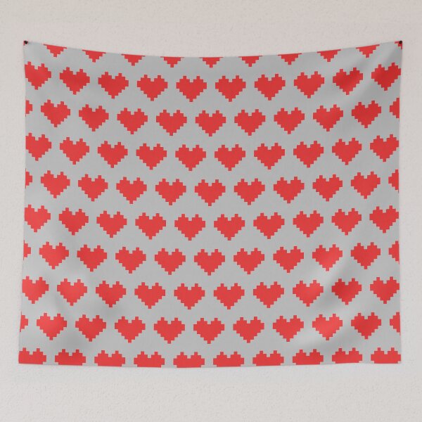 Item preview, 8-bit Heart in Red and Grey designed and sold by Vincent White.
