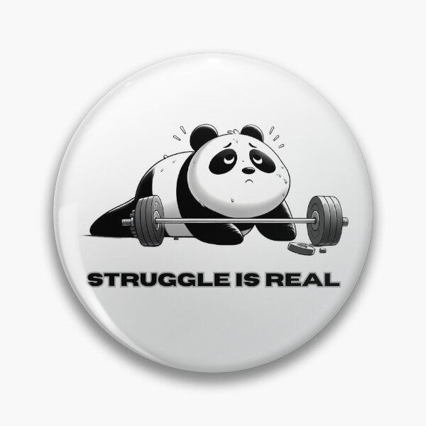 Item preview, Panda Pump - Embracing the Fitness Challenge designed and sold by RuyaFab.