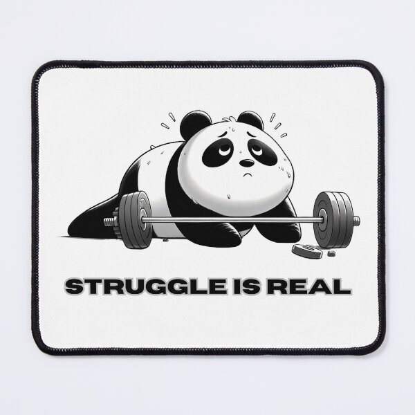 Item preview, Panda Pump - Embracing the Fitness Challenge designed and sold by RuyaFab.